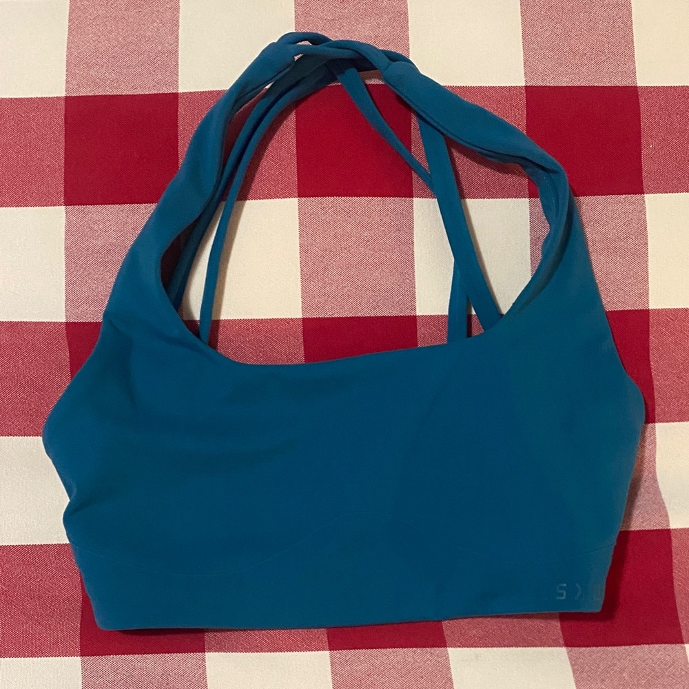 LSKD Aspire Sports Bra in Blue Coral